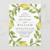Lemon Greenery ENGAGEMENT PARTY Uitnodiging (Voorkant)