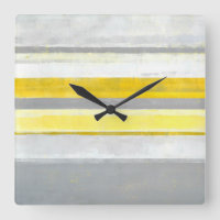 "Lemon" Grijs en Geel Abstract Kunst