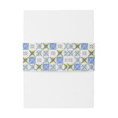 Lemon Grove Italiaans Land Tegels Bruiloft Uitnodigingen Wikkel (Achterkant Voorbeeld)