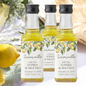 Lemon Grove Italiaanse bruiloft Limoncello Favor Likeurfles Etiket