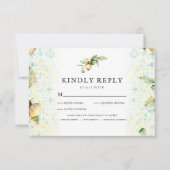 Lemon Grove italienne | Boho Wedding RSVP avec rep (Devant)