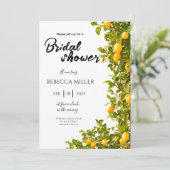 Lemon Grove Romance douche nuptiale Invitation (Debout devant)