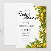 Lemon Grove Romance douche nuptiale Invitation (Devant / Derrière)