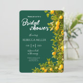 Lemon Grove Romance douche nuptiale Invitation (Debout devant)