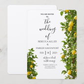 Lemon Grove Romance huwelijksuitnodiging Kaart (Voorkant / Achterkant)