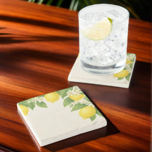 Lemon Grove Watercolor Stenen Onderzetter