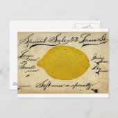  Lemon Handgeschreven Briefkaart Advertisatie (Voorkant / Achterkant)