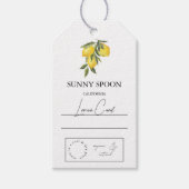 Lemon Hang Label Cadeaulabel (Voorkant)