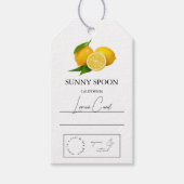 Lemon Hang Label Cadeaulabel (Voorkant)