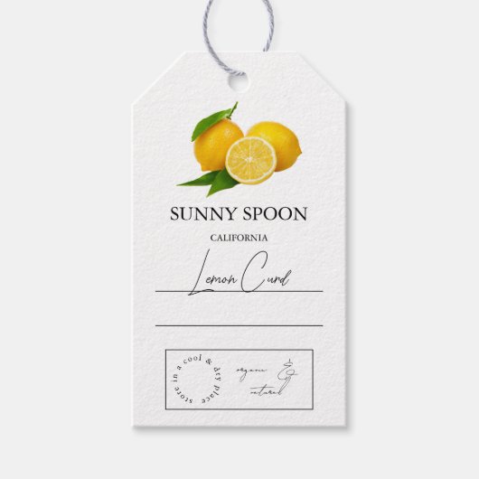 Lemon Hang Label Cadeaulabel (Voorkant)