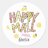Lemon happy mail sticker (Voorkant)