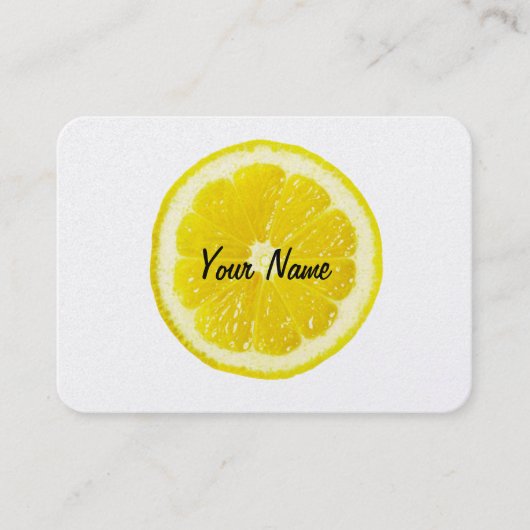 Lemon Head Modern Visitekaartje (Voorkant)