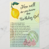 Lemon Hoe goed ken je het verjaardagsmeisje? (Voorkant)