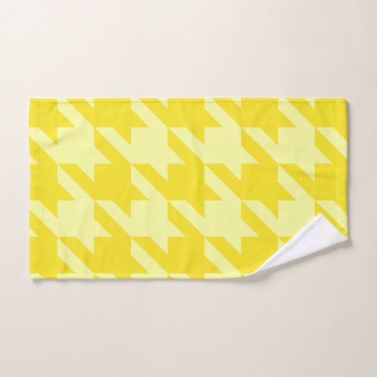 Lemon Houndstooth (Serviette à main)