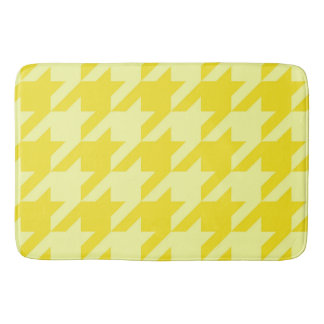Lemon Houndstooth Badmat