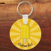 Lemon Ice Cream Stick Sleutelhanger (Voorkant)