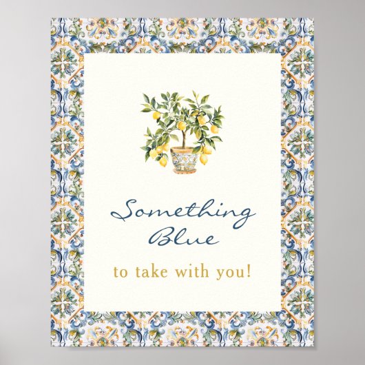 Lemon Iets Blauw Poster (Voorkant)