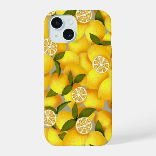 Lemon iPhone 15 Hoesje (Achterkant)
