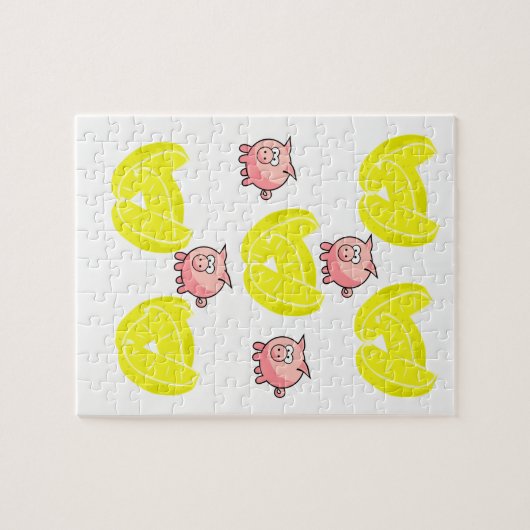 Lemon Jigzaag Puzzle Legpuzzel (Horizontaal)