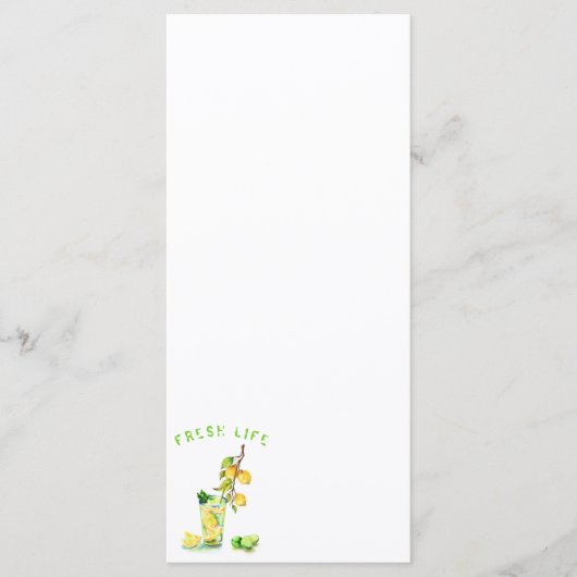 Lemon Juice Cool Drink Lemonade Summer Menu (Voorkant)