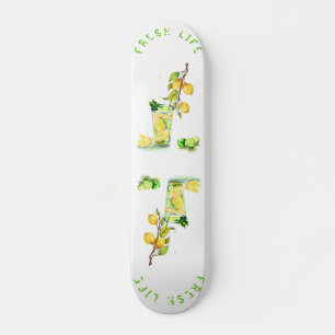 Lemon Juice Cool Drink Lemonade Summer Party Skateboard