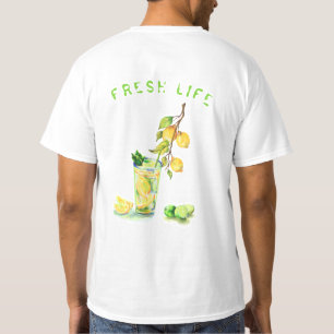 Lemon Juice Cool Drink Lemonade Summer Party T-shirt