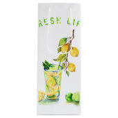 Lemon Koeldrank Feest Wijn Cadeautas - Aangepaste  (Voorkant)