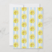 Lemon La Dolce Vita Verjaardag Gestreept Kaart (Achterkant)