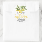 Lemon Label Sticker hoofdrukregel (Tas)