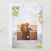 Lemon Lavender Mediterranean Wedding Invitation (Dos)
