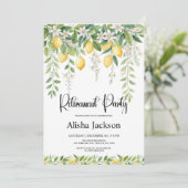 Lemon Leaves Retirement Party Invitation (Debout devant)