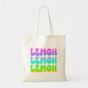 Lemon Lemon Retro Tote Bag