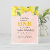 Lemon Lemonade Eerste Uitnodiging (Staand voorkant)