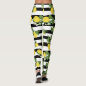 Lemon Lemons Yellow Leggings Yoga Pants (Achterkant)