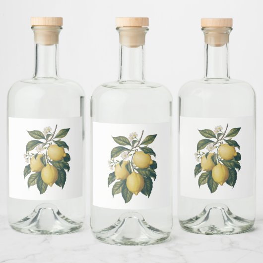  Lemon Likeurfles Etiket (Flessen)