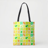 Lemon, Lime and Orange Citrus Fruit Slices Pattern Draagtas (Voorkant)