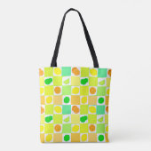 Lemon, Lime and Orange Citrus Fruit Slices Pattern Draagtas (Achterkant)