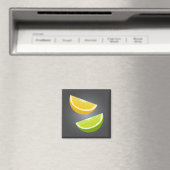Lemon & Lime Citrus Slice Refrigerator Magnet (In Situ (Lave-vaisselle))