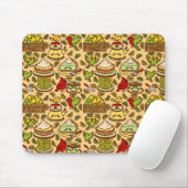 Lemon & Lime Twitter patter mouse pad Muismat (Met muis)