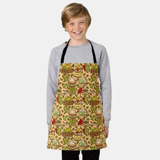 Lemon & Lime Twitter pattern apron Schort