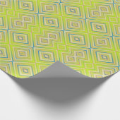 Lemon Limoen Alternative Diamond Pattern Cadeaupapier (Hoek)