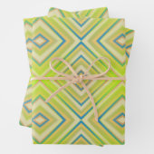 Lemon Limoen Alternative Diamond Pattern Inpakpapier Vel (In situ)