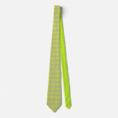 Lemon Limoen Alternative Diamond Pattern Stropdas (Voorkant)