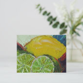 Lemon Limoen Briefkaart (Staand voorkant)