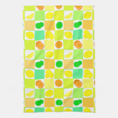 Lemon Limoen en Sinaasappels Patroon Theedoek (Verticaal)
