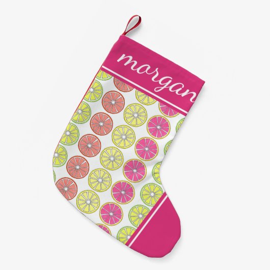 Lemon Limoen grapefruitsap Sinaasappel citrusvruch Kleine Kerstsok (Voorkant (Hangend))