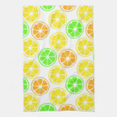 Lemon Limoen Oranje Segment Patroon Theedoek (Verticaal)
