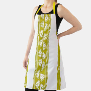 Lemon Luxe Jacquard Strepen Schort