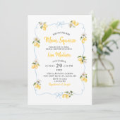 Lemon main squeeze Bridal shower invitation Kaart (Staand voorkant)