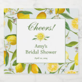 Lemon Main Squeeze Champagne Fles Label Sparkling Wijnetiket (Enkel label)